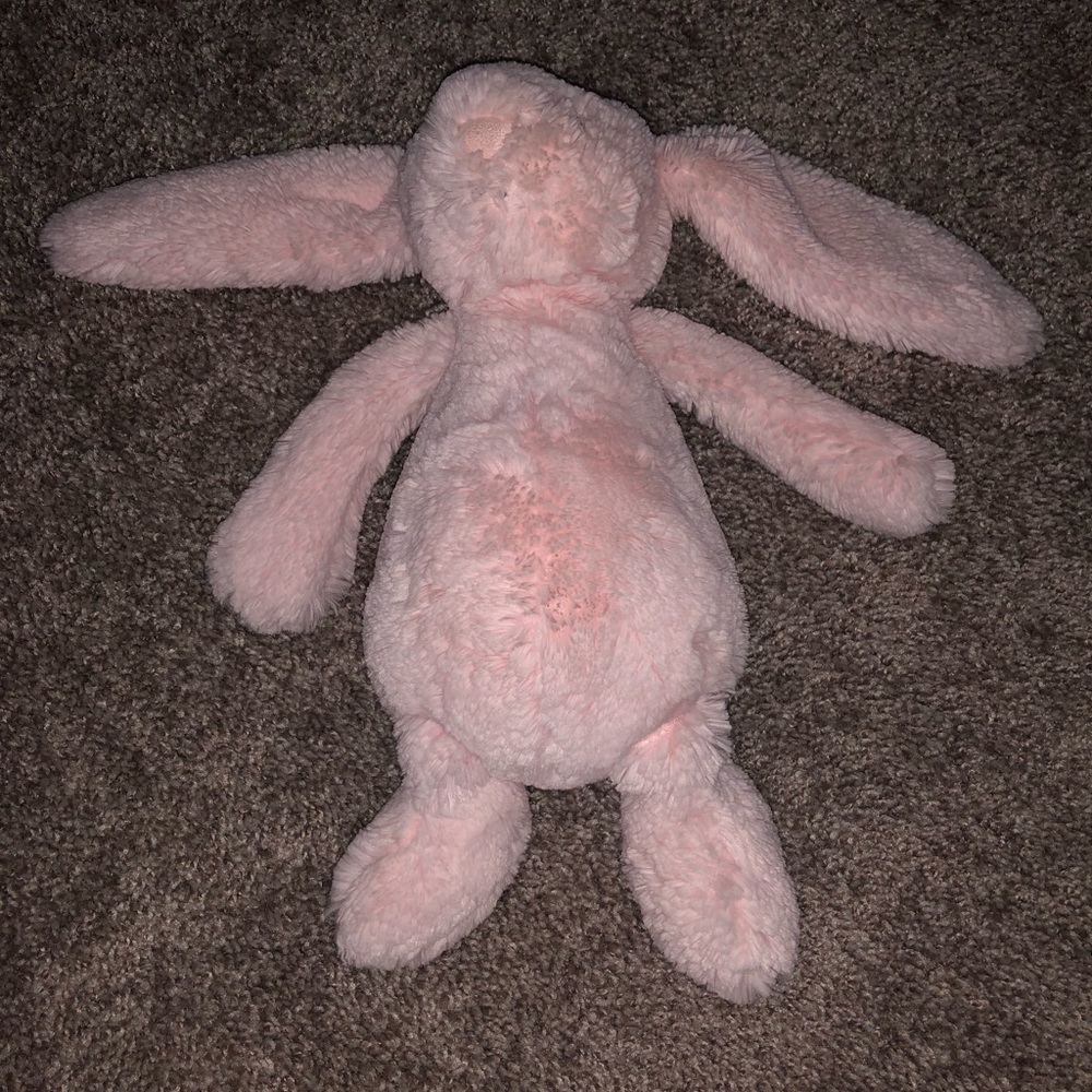 Jelly Cat (brand) Pink Bunny with Rattle inside